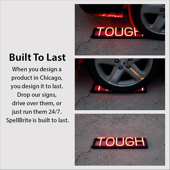 SpellBrite ENTRANCE Sign | Directional Sign with Neon Look, Green LED Light Source | 31.3" x 6.3"