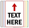Custom Arrow,Custom Directional Sign, Up Arrow,7x10 Inches, 55 mil thick HDPE (high density polyethylene) Made in USA by My Sign Center