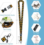 Lanyards for ID Badges Name Tags ID Card Holder,Sunflowers ID Badge Holder with Breakaway Lanyard, Cute Badge Reel Badge Clip Retractable, Women Teacher Nurse Student School Office Gifts, Sunflowers