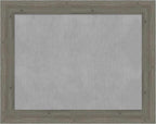 Amanti Art Grey Framed Magnetic Board 23x29 Medium Vision Board for use with Magnets, 100% Metal Sheet to Display Items as Office Decor or for Home Organization in mudroom, Kitchen or Kids Room