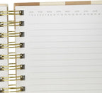 Graphique Snoopy Hardbound Spiral Journal, 160 Ruled Pages Hard Cover Notebook, Diary, Lists, Record Month and Date, Premium Paper, 6” x 8”