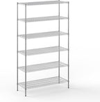 Regal Altair 21" Deep x 54" Wide x 96" Height Wire Shelving Kit | 6-Tier | NSF Commercial Storage Rack Unit