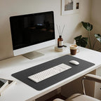 Jotsome Leather Desk Pad Mat, Non-Slip Desk Blotter Pad - Desk Protector for Office, Home, Laptop, and Desktop, Gift for The Holidays (Black, 34" x 17")