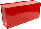 NACH Red Envelope Wall Mount Mailbox, Rust Resistant Metal Mailbox, Red Mailbox Wall Mount, Mailboxes for Outside Wall Mount, Outdoor Mailboxes, Wall Mailbox, 14.1 x 3.5 x 6 Inches, MB-6915RED