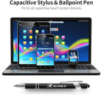 Vebermo 15 Pack Motivational Pen Set - Inspirational Quotes Retractable Ballpoint Pens for Office School Supplies, Encouragement Gifts for Women Men, Multicolor