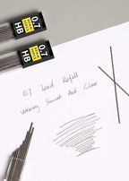 Lifreer 0.7 Lead Refills (1080 Pcs), Unbreakable 0.7 mm Lead Refills and 2 Premium Erasers, Long Lasting HB Pencil Lead 0.7 Refill,Mechanical Pencil Lead 0.7mm for Students & Professionals