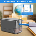 AFMAT Heavy Duty Electric Pencil Sharpener, Auto Stop Classroom Pencil Sharpeners for 6-11mm No.2/Colored Pencils, Pencil Sharpener for Large Pencils, Sharp Point, Save Pencil, PSX3