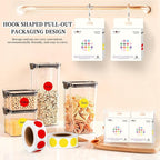 PARLAIM 2 Rolls 2000PCS 3/4" Round Circle Color-Code Dot Stickers,2 Color Style Colorful Coding Label Sticker for Home Office Classroom(Red+Yellow)