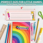 36PCS Desk Name Tags for Classroom – Student Name Plates for Classroom, Kindergarten & Elementary School, 9x3inch Chalkboard Name Tags for Teachers, Desks, Lockers & School Supplies (Style01)