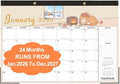 EaseForm 24 Month Desk Calendar 2026-2027, Runs from January 2026 to December 2027, Large 17"x12" Desktop/Wall Monthly Calendar, 2 Year Academic Calendar with Note & To Do for Home, School or office