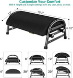 YEASHEIN Adjustable Foot Rest for Under Desk at Work, Ergonomic Under Desk Footrest with 6 Positions, Foot Stools for Under Office Desk Chair, Leg Rest for Home, Car, Computer, Gaming Accessories