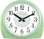 Tinload 5.5" Large Analog Alarm Clock Silent Non Ticking, Gentle Wake, Beep Sounds, Increasing Volume, Battery Operated Snooze and Manual Light, Easy Set