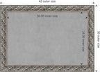 Amanti Art Silver Framed Magnetic Board 30x42 Large Vision Board for use with Magnets, 100% Metal Sheet to Display Items as Office Decor or for Home Organization in mudroom, Kitchen or Kids Room