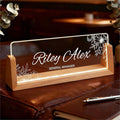 Personalized Office Name Plate for Desk, Custom Light Up Acrylic Desk Sign for Coworker Boss Teacher Gift, Employee Recognition Present