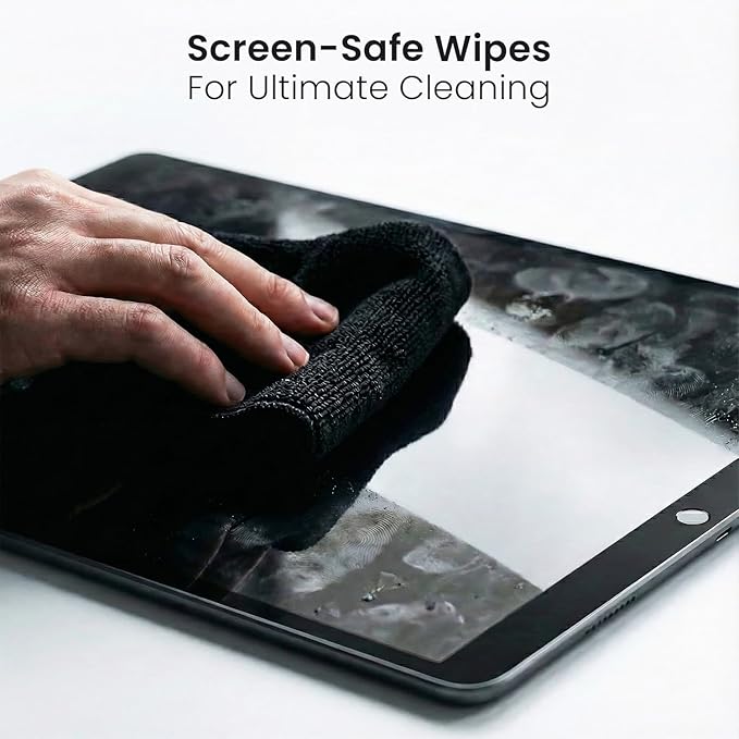 EVEO® Screen Cleaner Spray Kit (Streak-Free) TV Screen Cleaner for Smart TV, Lcd, LEd, Oled | Computer Screen Cleaner Spray and Wipe Microfiber Cloth - TV, Monitor, Laptop, iPad, Car - 6.7oz 1 Pack
