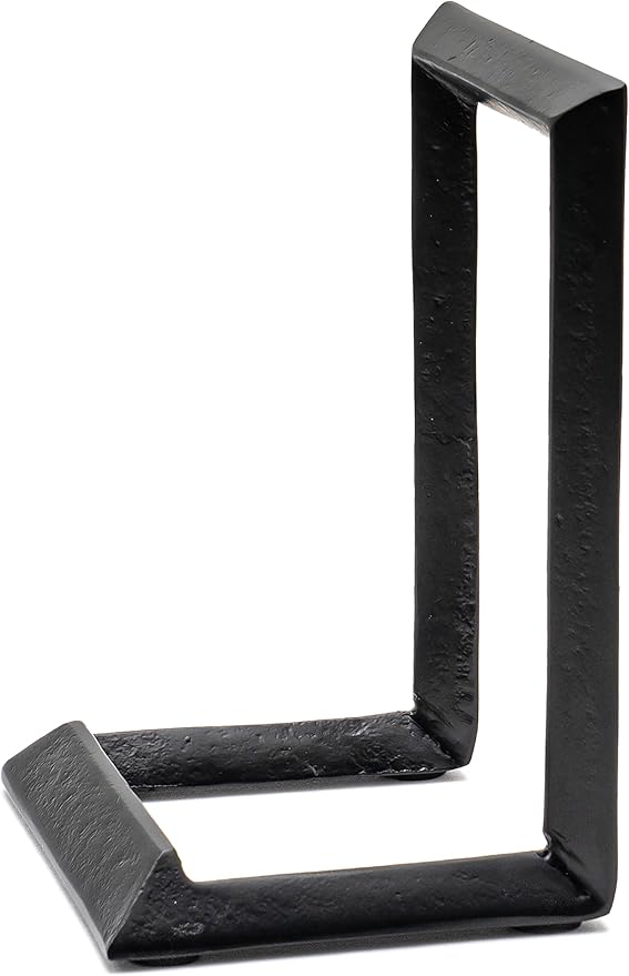 Red Co. 8” Decorative Metal Display Plate Stand and Art Holder Easel in Black Finish