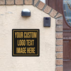 Custom Signs Outdoor Metal Sign Custom Sign Outdor Indoor Personalized Signs Make Your Own Sign With Text Logo Image For Office Business Workplace Home Bar Indoor Outdoor Use 8"x8"