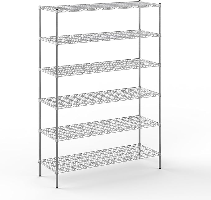 Regal Altair 21" Deep x 60" Wide x 86" Height Wire Shelving Kit | 6-Tier | NSF Commercial Storage Rack Unit