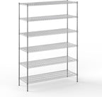 Regal Altair 21" Deep x 60" Wide x 86" Height Wire Shelving Kit | 6-Tier | NSF Commercial Storage Rack Unit