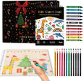 Fuxi Art Supplies for Kids 9-12, Stocking Stuffers | Art Set with 60-Sheet (73lb/120gsm) Sketch Book for Kids Ages 8-12, Jumbo Colored Pencils & Crayons | Ideal Christmas Gifts for Grandkids.