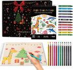 Fuxi Art Supplies for Kids 9-12, Stocking Stuffers | Art Set with 60-Sheet (73lb/120gsm) Sketch Book for Kids Ages 8-12, Jumbo Colored Pencils & Crayons | Ideal Christmas Gifts for Grandkids.