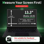 Laptop Privacy Screen 13.3 Inch, Laptop Screen Privacy Shield 16:9 Aspect Ratio Anti-Glare Blue Light Computer Monitor Protector,Removable 13in Filter for Lenovo HP Acer Asus Thinkpad Envy Xps