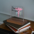 Physical Therapist Gifts, Thank You Appreciation Gifts for PTs Rehab Week Graduation Birthday Christmas Recovery Support Staff Office Desk Decor Decorative Signs Plaque PA007