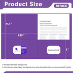 Two Pocket Folders, PANDRI 30 Pack 2 Pocket Folders, Letter Size Paper File Folder for School Office Home Business, Purple