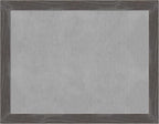 Amanti Art Grey Framed Magnetic Board 21x27 Medium Vision Board for use with Magnets, 100% Metal Sheet to Display Items as Office Decor or for Home Organization in mudroom, Kitchen or Kids Room