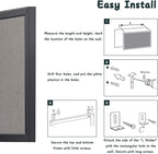 Gideal Cork Board Bulletin Board, 24 x 36 Inch Cork Boards for Walls, Large Cork Board for Office, School & Home with Imported Solid Wood Frame and Grey Canvas, Wall Mounted Notice Boards, 2 Pack