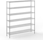 Regal Altair 18" Deep x 72" Wide x 86" Height Wire Shelving Kit | 6-Tier | NSF Commercial Storage Rack Unit