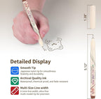 CHARSOCO 01 Micro Fine Point Pen Set - 24 Waterproof Archival Ink Colors, 0.25mm Fineliner Pens for Art Illustrations, Sketching, Anime, Manga, Technical Drawings & Scrapbooking-fan