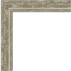 Amanti Art Silver Framed Magnetic Board 36x44 X-Large Vision Board for use with Magnets, 100% Metal Sheet to Display Items as Office Decor or for Home Organization in mudroom, Kitchen or Kids Room