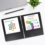CIXILDTS 1-inch Round Ring Binder, Durable 1" 3 Ring Binder Fit Letter Size Paper, Black, 24-Pack