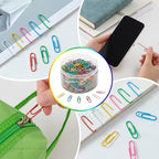 Paper Clips Colorful, 1000PCS Small 1.1 inch, Durable and Rustproof, Great for Office School Organizing (Multicolored, 1.1 inch)