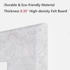 Neatsure Large Cork Board for Wall, 48" x 36" Bulletin Board with Pushpins, 12 Panels Felt Tiles Tack Push Pin Board for Office, Silver Gray