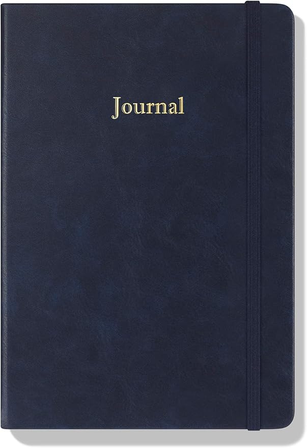 Wykeham's Executive 2026 Undated Daily Journal Planner – Customization Available (Royal Blue, 8.5"×5.5" - Undated)