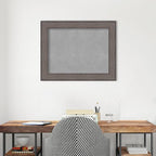 Amanti Art Grey Framed Magnetic Board 23x29 Medium Vision Board for use with Magnets, 100% Metal Sheet to Display Items as Office Decor or for Home Organization in mudroom, Kitchen or Kids Room