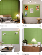 Fluxynara Large Felt Bulletin Board 48" x 36" Cork Board Alternative-12 Pack with 70 Safe Removable Adhesive Tabs, Cork Boards for Walls Cork Board for Home Office Classroom Pin Board -Kelly Green
