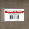 Janlaugh 50 Pcs Industrial Clear Label Protectors 10 x 6 Inch Waterproof Clear Labels Seals for Protecting Barcodes, Industrial Floor Markers, Numbers