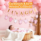 Pink Cardstock 8.5 x 11, Valentine's Day Colored Cardstock Paper, Printer Paper, 40 Sheets Pink Card Stock for Birthday, Invitations, Art, Drawing, Menus, DIY Cards, Tags, Crafts Certificates, Party