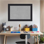 Amanti Art Black Framed Magnetic Board 20x28 Medium Vision Board for use with Magnets, 100% Metal Sheet to Display Items as Office Decor or for Home Organization in mudroom, Kitchen or Kids Room