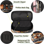 Pardick Pencil Case，3D Tiger Big Capacity Pencil Pouch Coin Pouch Stationery Organizer For Teen School