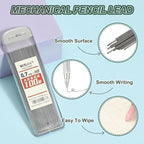 PATIKIL 600Pcs HB Mechanical Pencil Lead, 0.7mm Black Lead Refill Break Resistant Pencil Refills for Writing Office Supplies, Grey
