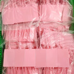 100 Plastic Shipping Tags - Waterproof, Writable, Hanging Tags with One Pink Marker Pen