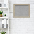 Amanti Art Silver Framed Magnetic Board 20x24 Small Vision Board for use with Magnets, 100% Metal Sheet to Display Items as Office Decor or for Home Organization in mudroom, Kitchen or Kids Room
