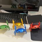 LOGUTIA Crab Phone Stand Ornament - Crab Pen & Pencil Holder In Red Reptile Phone Stand, Crab Statue, Resin Crab Ornament Red Crab Support(red)
