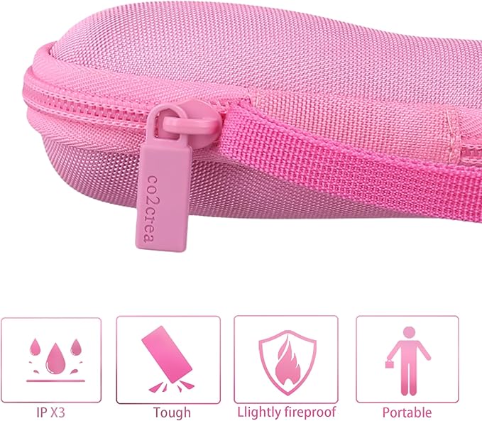 co2CREA Hard Case Replacement for Logitech Wireless Presenter R400 Presentation Remote Clicker Pointer (Pink Case)