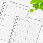 Daily Planner Undated, Asten To Do List Notebook Hourly Schedules Spiral Appointment Planner for Men and Women,PVC Hardcover,Elastic Closure, Inner Pocket 8.3" x 5.8" (Gray)