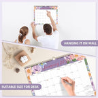 2026 Wall Calendar, Monthly Wall Calendars, Jan 2026 - Jun 2027, Desk Planner (8.5" x 11"), Hanging for Home, School, Office Supplies
